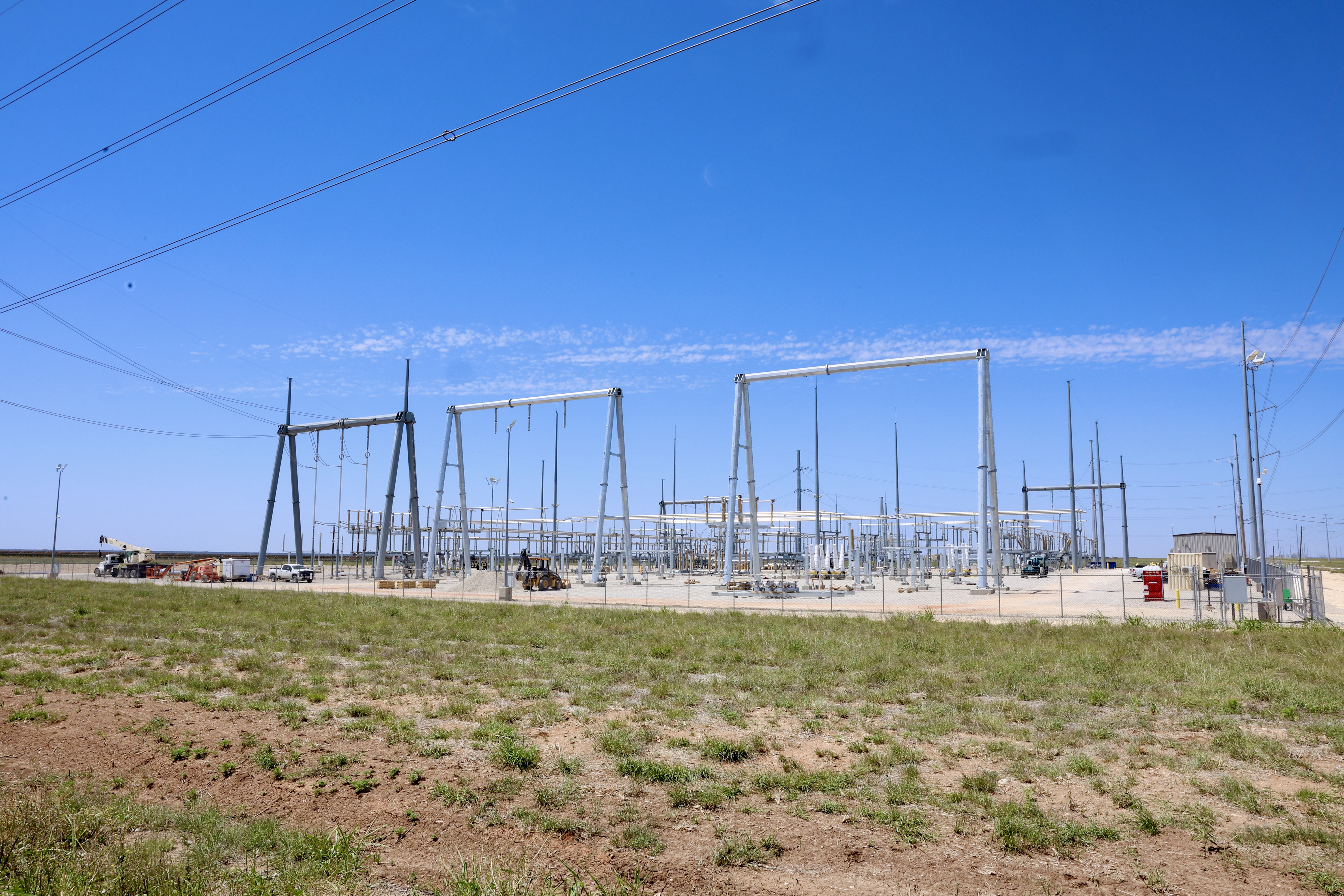 Phantom Hill 345 kV substation — the project's point of interconnection